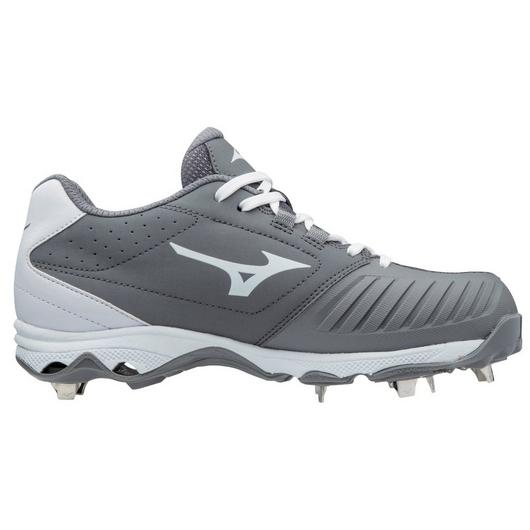 Grey mizuno softball cleats clearance